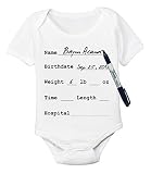 The Spunky Stork SHIRT ユニセックス・ベビー ベビー・ガールズ US サイズ: 0-3 Months カラー: ホワイト