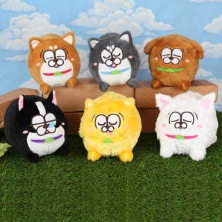 Amazon おそ松さん 松犬ぬいぐるみ 全6種セット 約15cm おそ松 カラ松 一松 チョロ松 トド松 十四松 松犬 ぬいぐるみ ぬいぐるみ おもちゃ