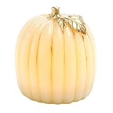 Candle Impressionsクリームパンプキンとゴールドグリッター、3.75-inch by 4.5-inch
