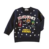 ダブルB(mikihouse) 変身♪トレーナー 110cm 紺（03）