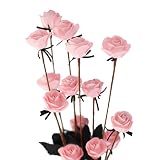 Zhhlinyuan 良質 Artificial Foam Little Rose Flower Wedding Party ホーム Simulation Bouquet Decor 5 Pcs