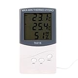 KKmoon 3行LCDディスプレイ湿度計温度計　屋内 / 屋外用【並行輸入品】