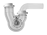 pf Waterworks Permaflow No Clog透明ABS 1 – 1 / 2 " Pトラップ( Includes 1 – 1 / 2 " to 1 – 1 / 4 " REDUCING