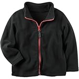 Carter's(カーターズ) ジップアップヘビーウエイトフリースジャケット ブラック アウターパーカー 18ヶ月【並行輸入】