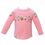 アンパンマン Anpanman 天竺 並び柄 長袖Tシャツ fo-ea3518-ea9127 100cm ピンク