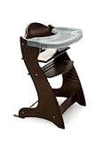 Badger Basket Embassy Wood Baby High Chair with Tray, Espresso by Badger Basket [並行輸入品]