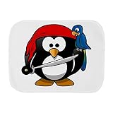 Truly Teague Baby Burp Cloth Little Roundペンギン – Pirate & Parrot