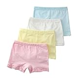 jojobabyベビーキッズ女の子コットンレース下着ブリーフ4 - Pack Panties カラー: ホワイト