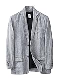[チーアン　Ｔｉａｎｎ] 麻ジャケット テーラードジャケット メンズ 麻100％ サマージャケット リネン ジャケット カジュアル 大きいサイズ