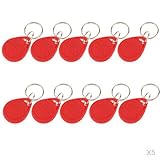 P Prettyia RFID　非接触型　キーフォブ　ICカードリーダー　プロキシミティ　125khz　5～10cm　 - 50PCS　レッド
