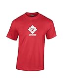 NCAAマスコット箔半袖Tee S レッド