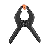 Acogedor　スプリングクランプ 　木工クリップ 　木工趣味用　 取り外しが簡単　強力なプラスチック製 　ブラック＋オレンジ （2インチ）　１０個セット