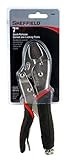 Sheffield 58521 7 Inch Quick Release Curved Jaw Locking Pliers [並行輸入品]