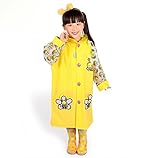 子供用 動物さんのレインコート 男の子レインコート 雨具 新学期用 子どもレインコート 反射テープ付き (m, ミツバチ)