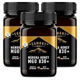 エグモントハニー マヌカハニー UMF20+/MGO830+ 500g 3個セット 生 純粋 はちみつ 非加熱 個装箱 ギフト ニュージーランド 正規品