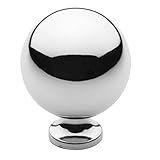 Baldwin 4961260 Round Cabinet Knob in Bright Chrome by Baldwin