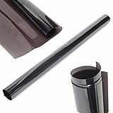 ILS - 50*50cm Privacy Mirror Film Reflective Black Window Tint With 20% Transmittance