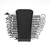 ポータブルギアレンチセットオープンエンドレンチ機能ラチェット修復ツール車のバイクのトルクレンチの組み合わせ（色：シルバー）