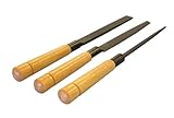 ツボワカ 鉄工ヤスリ 木柄付 3本組 E-11中目