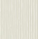 Graham & Brown Eleflump Candy Stripe Wallpaper, Cream/Brown/White by Graham & Brown