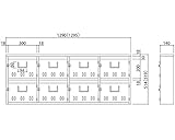 BL集合郵便受箱（SA型） 型式SA-8戸数8戸用 SK-108S　　新協和