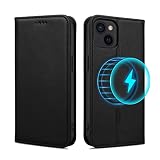 Rssviss iPhone 14 ケース 手帳型 MagSafe対応 iphone14カバー手帳型 アイフォン 14 ケース 手帳型 カード収納 iphone 14 手帳型 ケース ワイヤレス充電対応 スタンド機能 iphone14ケース 手帳 全面保護 iphone 14 手帳ケース マグネット付きiphone 14 手帳型 magsafe 6.1 inch対応 W1M ブラック