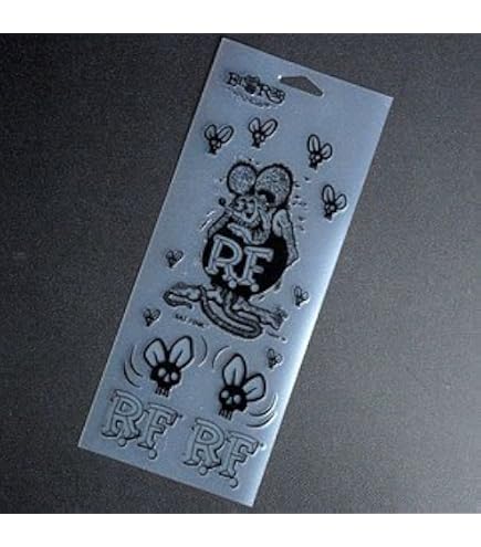 Amazon.co.jp: ラットフィンク Skull Fly デカール ブラック : 車＆バイク