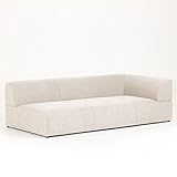 arne ソファ 3人掛け ローソファー 片肘付き 布張り ファブリック HuntーL 3P NS-7 No.1 アイボリー