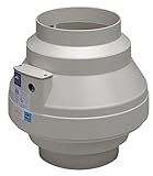 Fantech FR 110 Inline Centrifugal Duct Fan, Molded Housing, 4, 167 CFM by Fantech