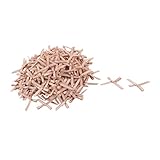 uxcell 飾り 結婚式 蝶結び パーティー ポリエステル DIY 衣服 ドレス 装飾 蝶結び シャンパンカラー 200個入り