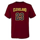 Lebron James Cleveland Cavaliers # 23 NBA Youth Boys Name & Number TシャツBurgundy L