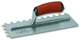 Marshalltown 735SD Half Ellipse Notched Trowel 7/16 x 3/8 x 1/4-Inch D/S Handle [並行輸入品]