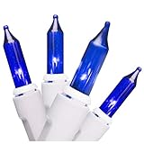 Brite Star 100 Count Professional Series Lights with White Wire, Mini, Blue [並行輸入品]