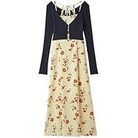 LILY BROWN 今期　スイッチングシフォンワンピース LILY BROWN（リリーブラウン）の「スイッチングシフォンワンピース