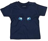 Jiggly Face, Impreso camiseta del bebé, Azul Marino Náutico/Transfer, 18-24 meses