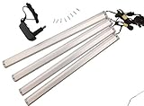 Culver led-underキャビネット照明12 V 12ワット19.68 " 4パックライトバーセットウォームホワイト50 cm -19.68 " 60 LEDのキッチンキャビネット照明デラック