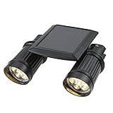 Lixada センサーライト ソーラーライト 14LED 人感センサー 150LM 省エネ 電球色 太陽発電 2灯式 防犯 玄関/屋外/屋内/ガーデン/駐車場などに適用