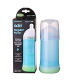 Adiri NxGen Stage 2 Nurser Medium Flow Baby Bottle, Blue, 6-9 Months (Discontinued by Manufacturer) 