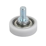 uxcell ベアリングプーリー POM Fタイプガイド 26mmx8mmホイール M6x12mmネジ