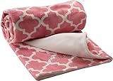 berlando- baby blanket, pink pastel, -MOROCCAN PRINT- ultra soft baby girl blanket, #1 ranked in bab