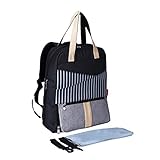 Kesoto ベビーおむつバッグ　マザーズバッグ　ママバッグ　ママ旅行用バッグ　おむつバッグ　多機能　防水　収納用バッグ　全2色 - ブラック