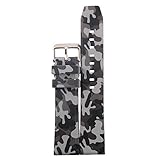 レザー腕時計ベルト Wanfei 腕時計シリコンソリッド Camo Silicone Flat全般ストラップ 腕時計シリコンソリッド色本革時計バンド ウォッチスポーツループバンドバンド とケース、フッ