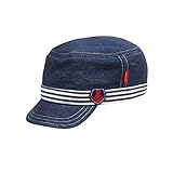 [ミキハウス] MIKIHOUSE イカリワッペン付き♪やわらかベビーキャップ 〈SS-S（46cm-50cm）〉 11-9101-784 紺 S(48-50cm)