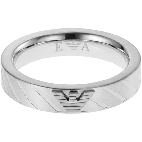 EMPORIO ARMANI リング 指輪 EGS2032040 SILVER / BLACK Amazon | (エンポリオ アルマーニ) EMPORIO ARMANI マット
