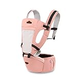 SONARINオールシーズンコモンHipseatベビーキャリア、3in1マルチファンクション、人間工学に基づいた、100％コットン、1つのサイズはすべて、持ち運びが簡単で簡単なママ、居心地の良い＆うる