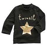 TwinkleブラックTシャツ長袖ベビー男の子と女の子、100 % Certified Organicコットン 24 Months ブラック 4328144560