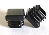 OGC (10パック) – 1 /2 "ブラック正方形でプラスチックプラグのためのチューブ1 /2インチキャップカバーチューブ挿入椅子Glide Finishingプラグ 1/2 Inch