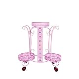 LJ 鍛鉄の花のスタンドそれは動くことができる多層の床立つプーリーバルコニー/リビングルーム/屋内/屋外に適しコンビネーションフラワーポットラック (サイズ さいず : S s)