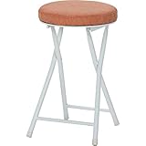 不二貿易 (FUJIBOEKI) ファブリックフォールディングチェアー スツール オレンジ FH-01FOR