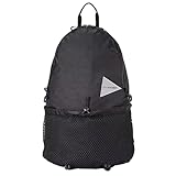 and wander アンドワンダー エコパック20Lデイパック ブラック 黒